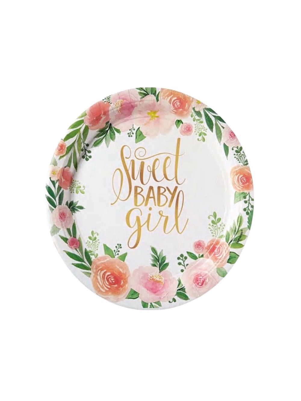 AMSCAN Floral Dessert Plates